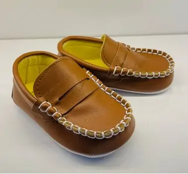 Papulin Baby Shoes 0-12 Months 3142 ჩვილის ფეხსაცმელი BROWN