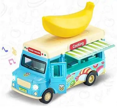 Banana Pull Back Truck - სათამაშო მექანიკური მანქანა