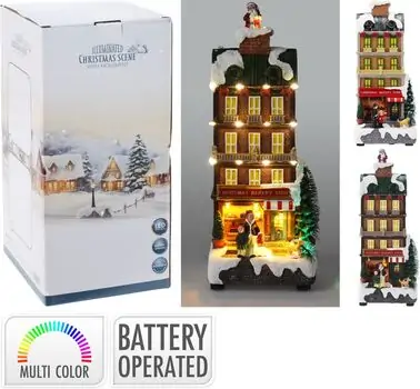 Illuminated Christmas Toy Shop - საახალწლო აქსესუარი განათებით, 3 image
