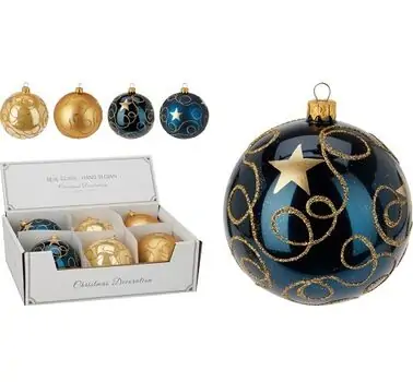 Star Christmas Ball Hanging Decoration - ნაძვის ხის სათამაშო