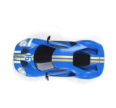 Remote Control Blue Licensed Car 2022 Ford GT Heritage - სათამაშო დისტანციურად მართვადი ფორდის მანქანა, 4 image