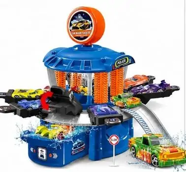 Police Car Wash Kit Set - სათამაშო პოლიციის სამრეცხაო კომპლექტი, 5 image
