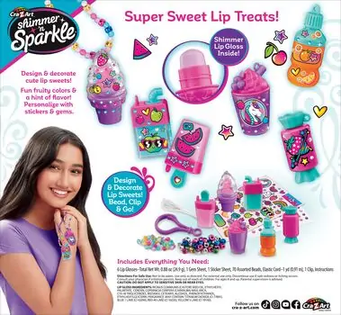 Cra-Z-Art Sparkling Lip Treats საბავშვო გლოსის ნაკრები, 2 image