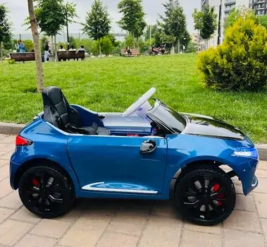 Cangaroo Mercedes-Benz Concept EQA Blue ელექტრო მანქანა კაუჩუკის საბურავებით და ტყავის სავარძლით, 4 image