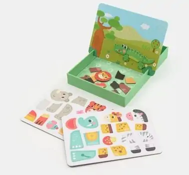 Wooden Animal Magnetic Puzzle - მაგნიტური ფაზლის ყუთი, 3 image