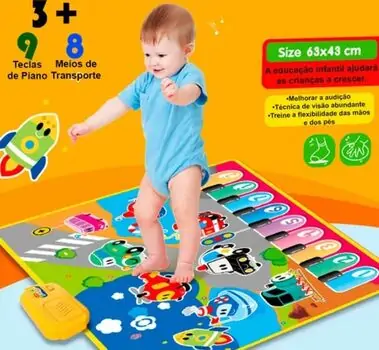 Baby Piano Mat Yellow -  სათამაშო განსავითარებელი ხალიჩა, 7 image