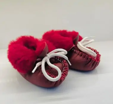 Papulin Baby Shoes 0-12 Months 8026 ჩვილის ფეხსაცმელი RED