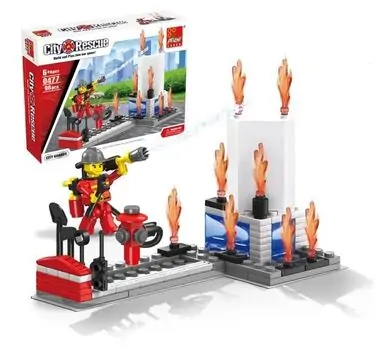 PEIZHI CITY RESCUE-ს საბავშვო კონსტრუქტორი 0481  Firefighter (0477), 2 image