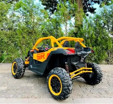 RC Racing Super Car Yellow - ელექტრო მანქანა კაუჩუკის საბურავებით, 5 image