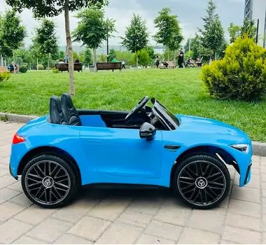 Moni Bo Car Mercedes DK-SL63 Blue ელექტრო მანქანა კაუჩუკის საბურავებით და ტყავის სავარძლით, 4 image