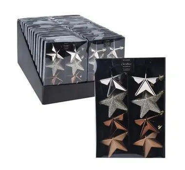Colorful Star Christmas Hanging Decoration - ნაძვის ხის სათამაშო