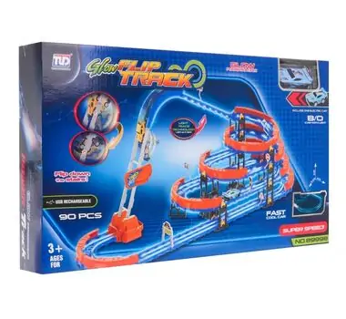 Glow Extreme Race Track With Ladder - ექსტრემალური სარბოლო ტრასა კიბით, 2 image