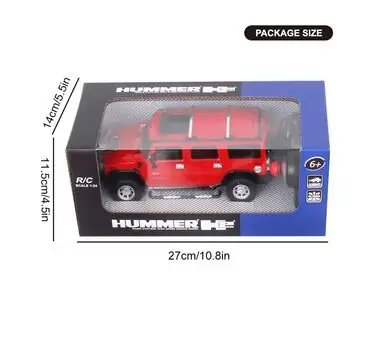 Remote Control Red Hummer Car - სათამაშო დისტანციურად მართვადი წითელი ჰამერის მანქანა, 5 image