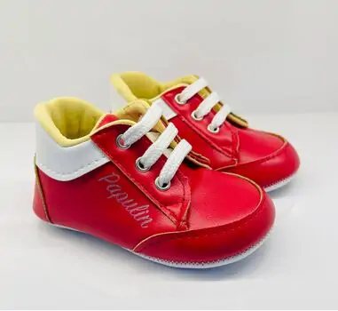 Papulin Baby Shoes 0-12 Months 2139 ჩვილის ფეხსაცმელი RED