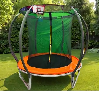 Metal & Plastic Trampoline 183cm 6FT Orange - ბატუტი, 2 image