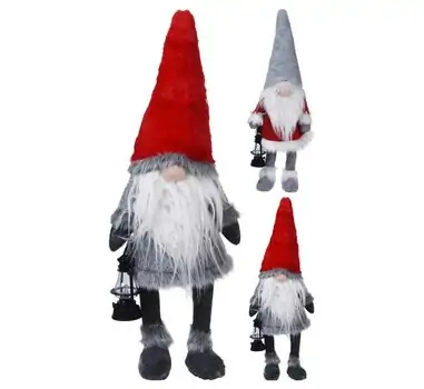 Gnome With Led Nose Christmas Decoration - საახალწლო დეკორატიული გნომი