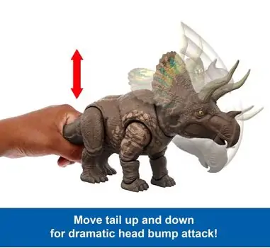 Jurassic World Rebirth Gigantic Thrashers Eotriceratops Dinosaur Figure  სათამაშო დინოზავრი, 3 image