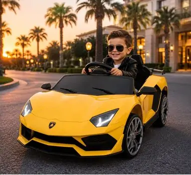 Lamborghini Aventador Yellow - ელექტრო მანქანა, 4 image
