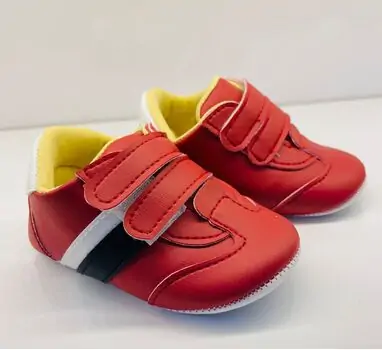 Papulin Baby Shoes 0-12 Months 2141 ჩვილის ფეხსაცმელი RED