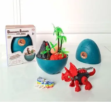 Assembled Dinosaur Scene Backpack Egg F882-A9 საბავშვო სათამაშო დინოზავრი