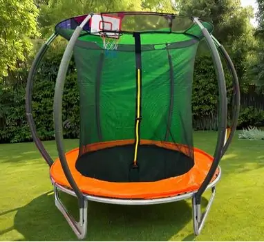 Metal & Plastic Trampoline 183cm 6FT Orange - ბატუტი, 2 image
