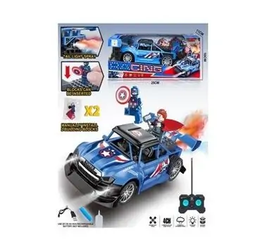 Captain America Remote Control Spray Car -  სათამაშო დისტანციური მანქანა ორთქლის ფუნქციით, 2 image