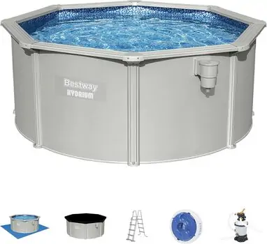 Bestway 56566 FramePool Set - კარკასული აუზი ქვიშის ფილტრით და კიბით