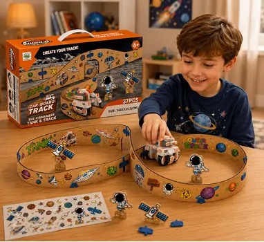Paperboard Track With Space Tank - სათამაშო ტრასა