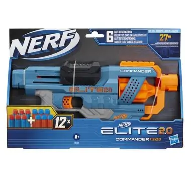 NERF Elite Commander RD-6 Blaster HAS-E9485 ბლასტერი რბილი ტყვიებით, 7 image