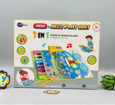 Piano And Jazz Play Mat Yellow - საბავშო განსავითარებელი ხალიჩა, 5 image