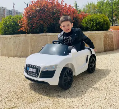 Audi A6 White - საბავშვო ელექტრო მანქანა