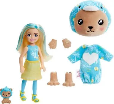 Barbie Cutie Reveal Chelsea Doll Costume Series თოჯინა ფერის ტრანსფორმაციით, 2 image
