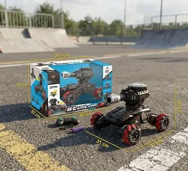 Remote Control Car With Blaster - სათამაშო დისტანციური მანქანა