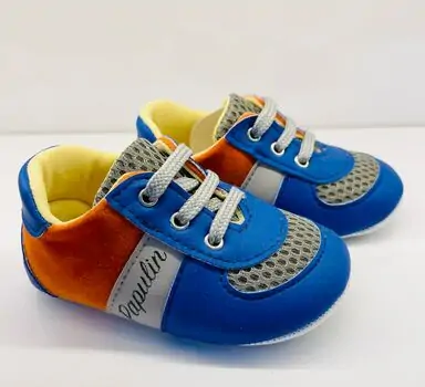 Papulin Baby Shoes 0-12 Months 2136 ჩვილის ფეხსაცმელი ORANGE