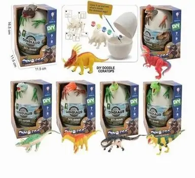 Egg With Painting DIY Dinosaurs - სათამაშო გასაფერადებელი დინოზავრი