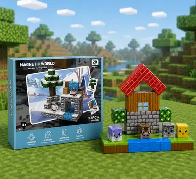 Minecraft Magnetic Cubes - მაგნიტური კუბიკები