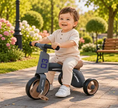 Baby Tricycle Kairo Grey - საბავშვო ველოსიპედი