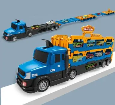 Super Size Truck With Cars  - სათამაშო გადამზიდი მანქანა, 3 image