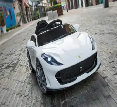 Ferrari For Kids White - საბავშვო ელექტრო მანქანა, 2 image