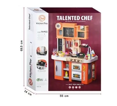 Talented Chef Kitchen 79 Pcs Running Water Sink ფუნქციური საბავშვო სამზარეულო, 8 image
