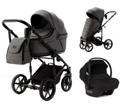 Adamex Locco 3 in 1 Stroller TK66 - საბავშვო ეტლის კომპლექტი, 2 image