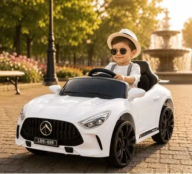 Mercedes-Benz GTR Car White - ელექტრო მანქანა