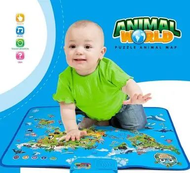 Animal World Play Mat - სათამაშო განსავითარებელი ხალიჩა, 4 image