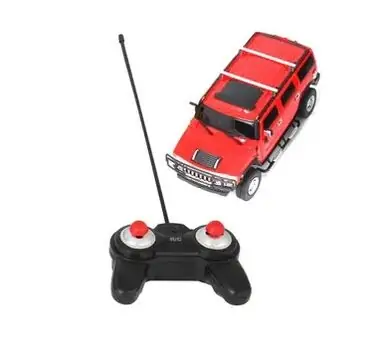 Remote Control Red Hummer Car - სათამაშო დისტანციურად მართვადი წითელი ჰამერის მანქანა, 3 image