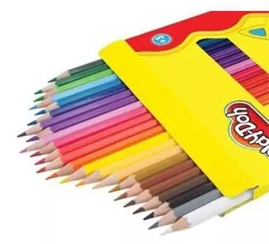 Play-Doh Colored Pencils 24 Colors KU003 ფერადი ფანქრების ნაკრები, 2 image