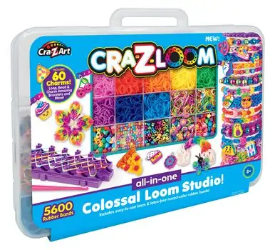 Cra-Z-Art Colossal Rubber Loom Studio Band Case დასაწნავი რეზინები, 3 image