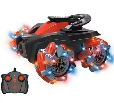 Remote Control Car with Glowing Wheels  - სათამაშო დისტანციური მანქანა, 5 image