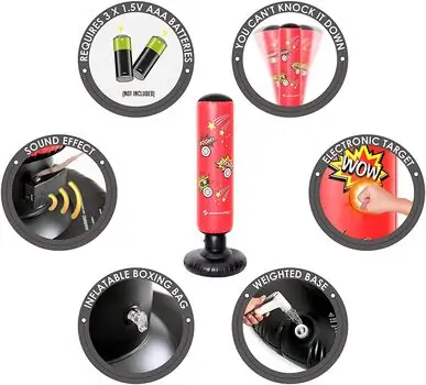 SPORTCRAFT Electronic Punching Bag ბოქსის სავარჯიშო ტომარა, 5 image