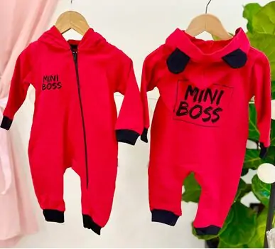 Mini Boss Romper 6034 Red რომპერი