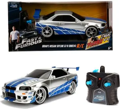 JADA FAST & FURIOUS RC NISSAN SKYLINE - დისტანციურად მართვადი მანქანა, 6 image